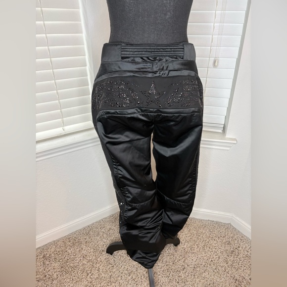Jet Set Black Embellished Women's Ski Pants - Picture 3 of 6
